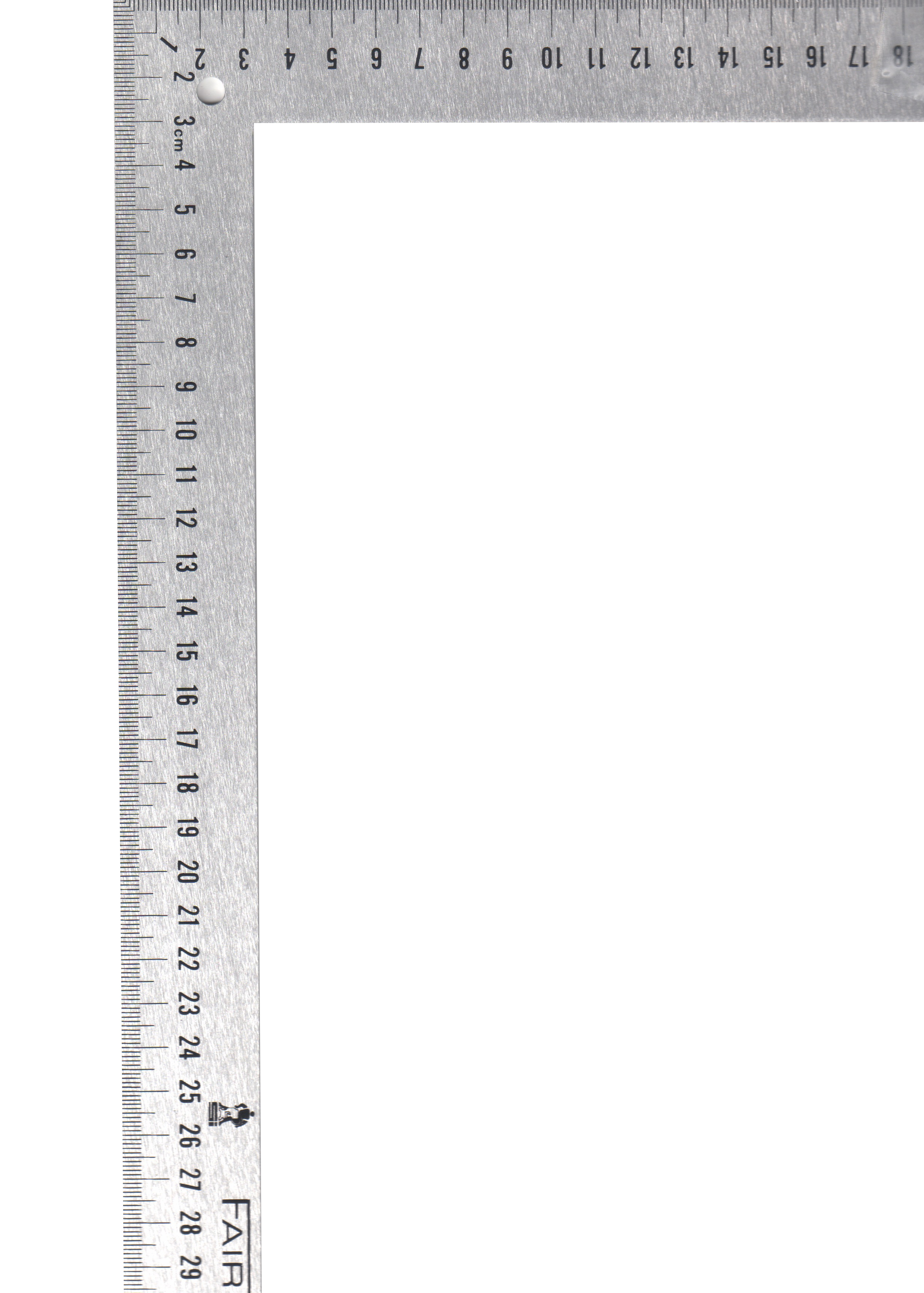 FAIRGATE 50235, Designer's LSquare (Tailor Squares) 615mm x 355mm Metric